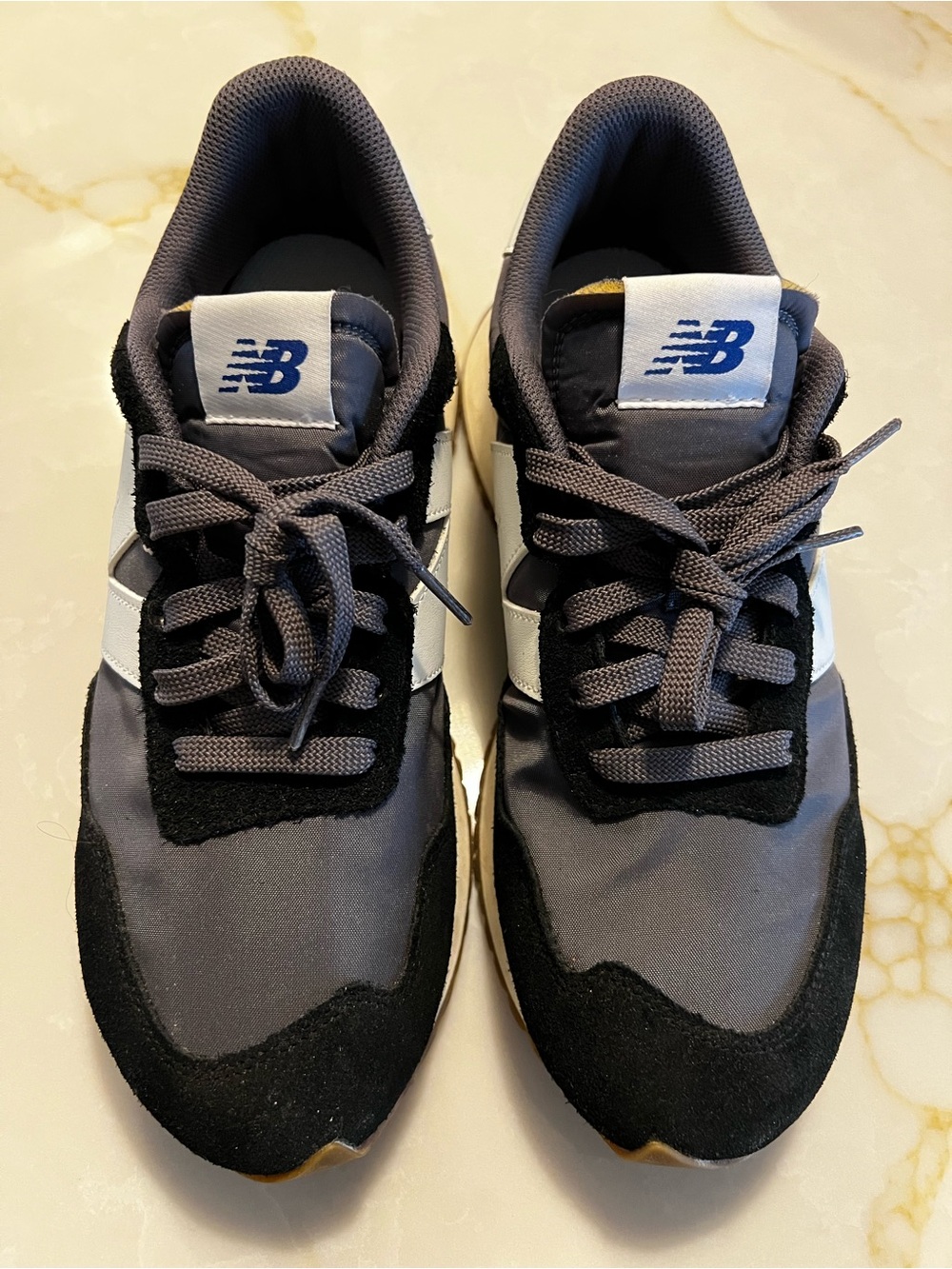 New Balance Men's Classic Runner Sneakers - Gray/Black/White